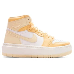 Women's Air Jordan 1 Elevate High - Celestial Gold/Muslin/White