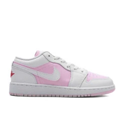 Air Jordan 1 Low (GS) - Pink Foam/White/Fire Red
