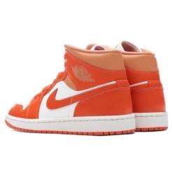 Women's Air Jordan 1 Mid - Summit White/Cosmic Clay/Amber Brown -Feature Sale Store Air Jordan 1 Mid Summit White Cosmic Clay Amber Brown BQ6472 108 Feature RV 22