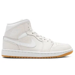 Women's Air Jordan 1 Mid - Phantom/White/Gum Light