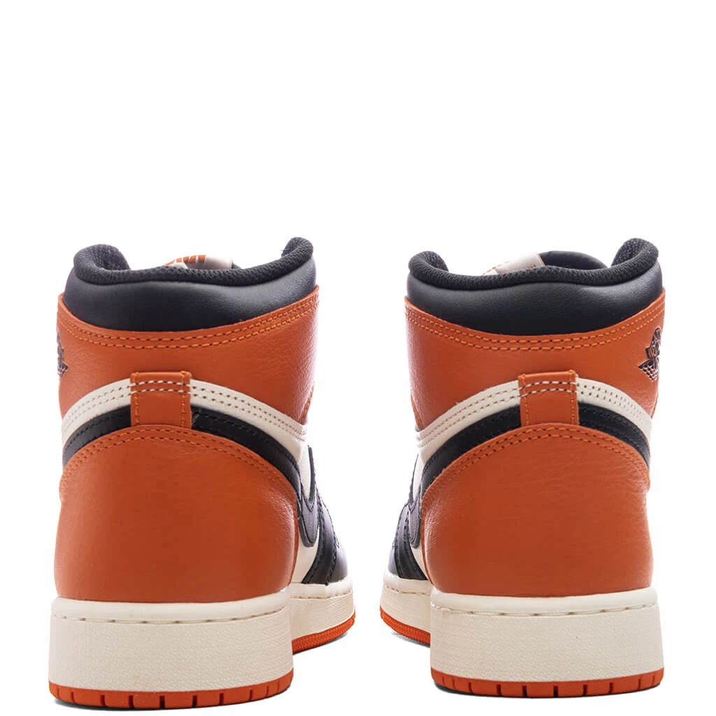 Air Jordan 1 Retro High OG 'Shattered Backboard' (GS) - Black/Sail/Starfish 4 Air Jordan 1 Retro High OG 'Shattered Backboard' (GS) - Black/Sail/Starfish - Image 4
