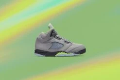 Air Jordan 5 Retro (PS) 'Green Bean' - Silver/Flint Grey -Feature Sale Store Air Jordan 5 Retro PS Silver Green Bean Flint Grey DQ3735 003 Feature 05 22 22 01