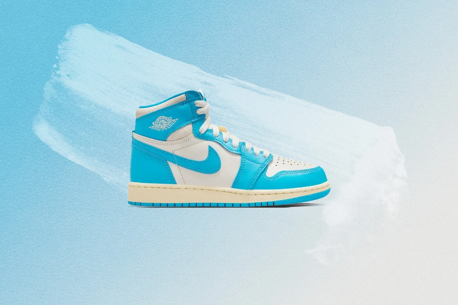 Air Jordan 1 Retro High OG 'UNC Reimagined' (GS) - Dark Powder Blue/Sail 5 Air Jordan 1 Retro High OG 'UNC Reimagined' (GS) - Dark Powder Blue/Sail - Image 5