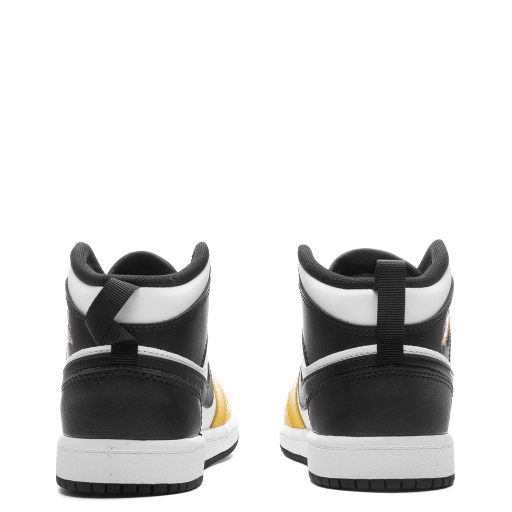Air Jordan 1 Mid (PS) - Yellow Ochre/Black/White 4 Air Jordan 1 Mid (PS) - Yellow Ochre/Black/White - Image 4