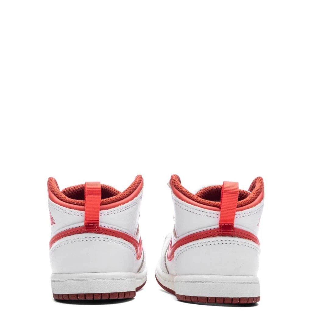 Jordan 1 Mid SE (TD) - White/Lobster/Dune Red 4 Jordan 1 Mid SE (TD) - White/Lobster/Dune Red - Image 4