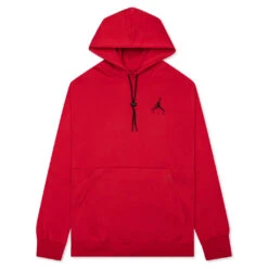 Jumpman Air Jordan Fleece Pullover Hoodie - Gym Red