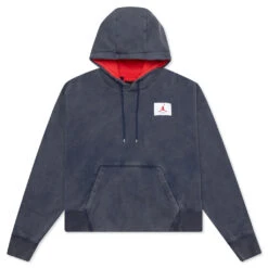 Jordan Women's Flight Fleece Pullover - Midnight Navy/University Red