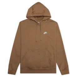 Jordan Sportswear Club Fleece Pullover Hoodie - Dark Driftwood/White