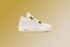 Women's Air Jordan 4 Retro 'Metallic Gold' - Sail/Metallic Gold/Black -Feature Sale Store Women sAirJordan4Retro MetallicGold Sail MetallicGold Black DESKTOP RELEASES