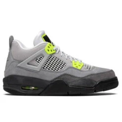 Air Jordan 4 Retro "Neon" (GS) - Cool Grey/Volt/Wolf Grey/Anthracite
