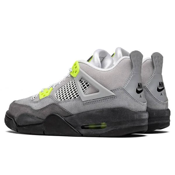 Air Jordan 4 Retro "Neon" (GS) - Cool Grey/Volt/Wolf Grey/Anthracite 3 Air Jordan 4 Retro "Neon" (GS) - Cool Grey/Volt/Wolf Grey/Anthracite - Image 3