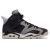 Women's Air Jordan 6 Retro "Light Smoke" - Black/Chrome